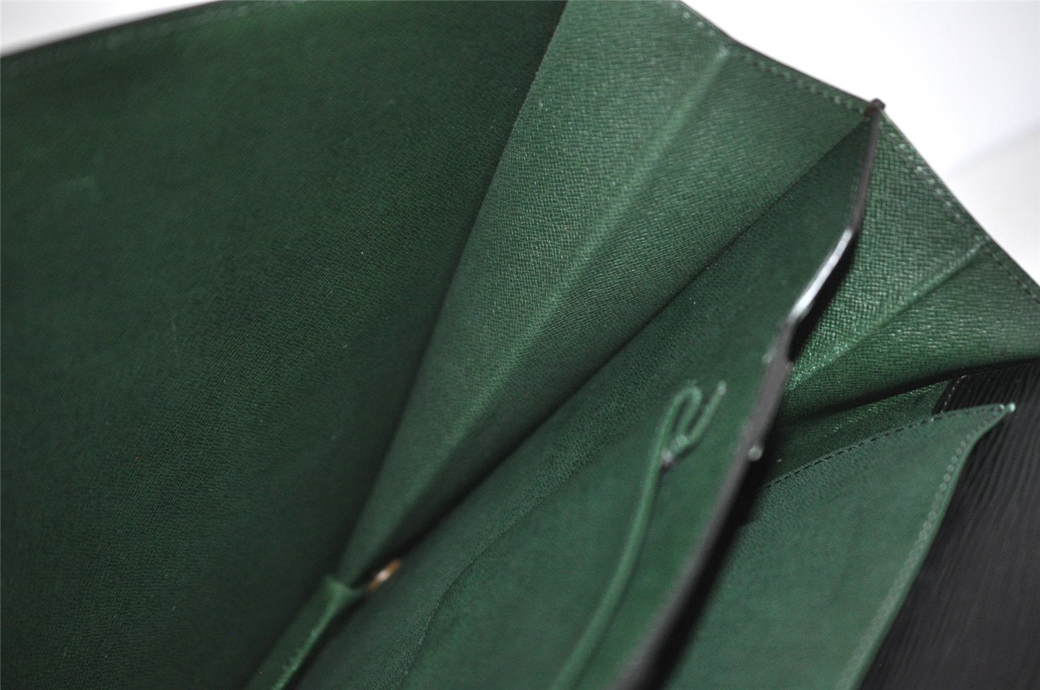 Auth Louis Vuitton Epi Serviette Ambassadeur Black Briefcase M54412 LV 1326K