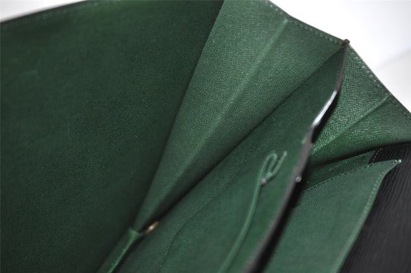 Auth Louis Vuitton Epi Serviette Ambassadeur Black Briefcase M54412 LV 1326K