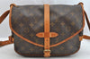 Authentic Louis Vuitton Monogram Saumur 30 Shoulder Cross Bag M42256 LV 1327K