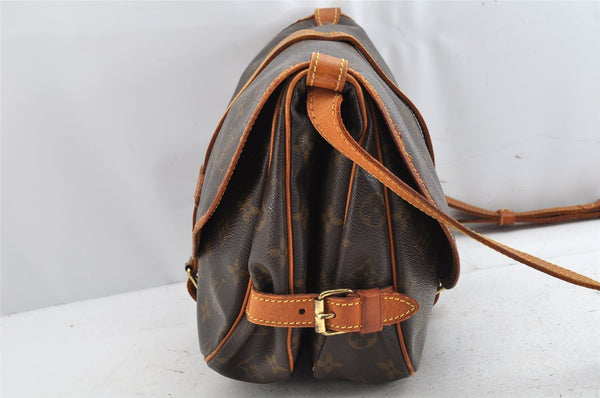 Authentic Louis Vuitton Monogram Saumur 30 Shoulder Cross Bag M42256 LV 1327K