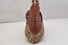 Authentic GUCCI Horsebit Shoulder Hand Bag GG Canvas Leather 137592 Brown 1328K