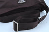 Auth PRADA Nylon Tessuto Leather Shoulder Cross Body Bag Purse Brown Junk 1329I