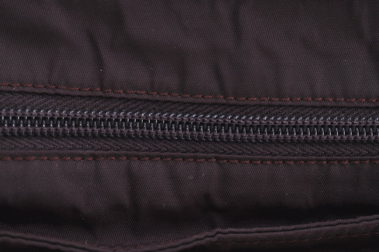 Auth PRADA Nylon Tessuto Leather Shoulder Cross Body Bag Purse Brown Junk 1329I
