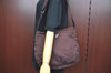 Auth PRADA Nylon Tessuto Leather Shoulder Cross Body Bag Purse Brown Junk 1329I