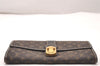 Auth Louis Vuitton Monogram Idylle Portefeuille Sarah Wallet M63006 Brown 1329J