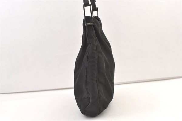 Authentic GUCCI Vintage Shoulder Bag Nylon Leather 0013166 Black 1329K