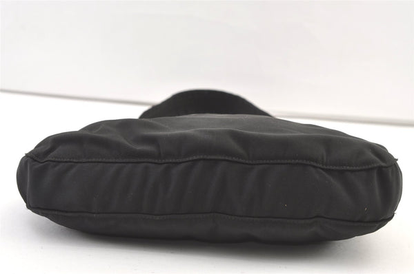 Authentic GUCCI Vintage Shoulder Bag Nylon Leather 0013166 Black 1329K