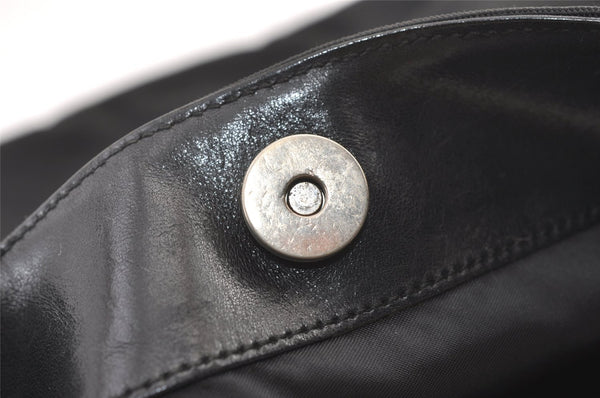 Authentic GUCCI Vintage Shoulder Bag Nylon Leather 0013166 Black 1329K
