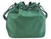 Authentic Louis Vuitton Epi Petit Noe Shoulder Drawstring Bag M44104 Green 1330I