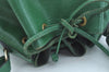 Authentic Louis Vuitton Epi Petit Noe Shoulder Drawstring Bag M44104 Green 1330I