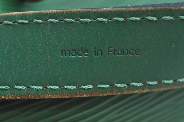 Authentic Louis Vuitton Epi Petit Noe Shoulder Drawstring Bag M44104 Green 1330I