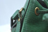 Authentic Louis Vuitton Epi Petit Noe Shoulder Drawstring Bag M44104 Green 1330I