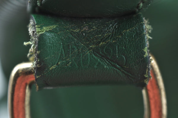Authentic Louis Vuitton Epi Petit Noe Shoulder Drawstring Bag M44104 Green 1330I