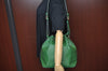 Authentic Louis Vuitton Epi Petit Noe Shoulder Drawstring Bag M44104 Green 1330I