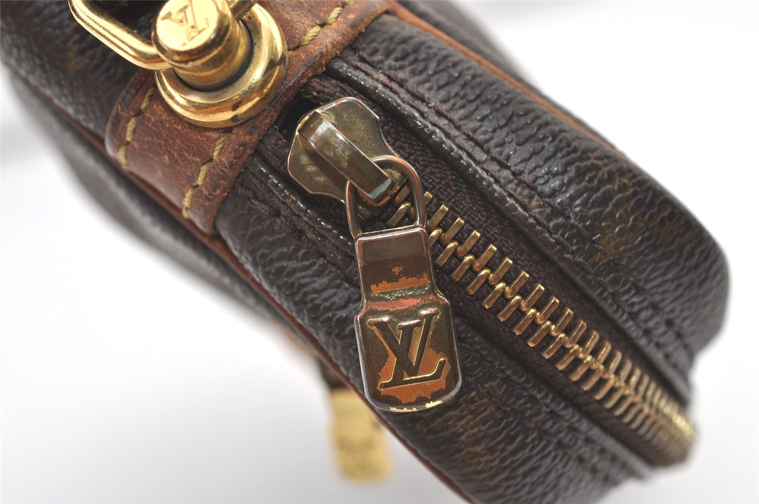 Authentic Louis Vuitton Monogram Marly Dragonne GM M51825 Clutch Hand Bag 1330K