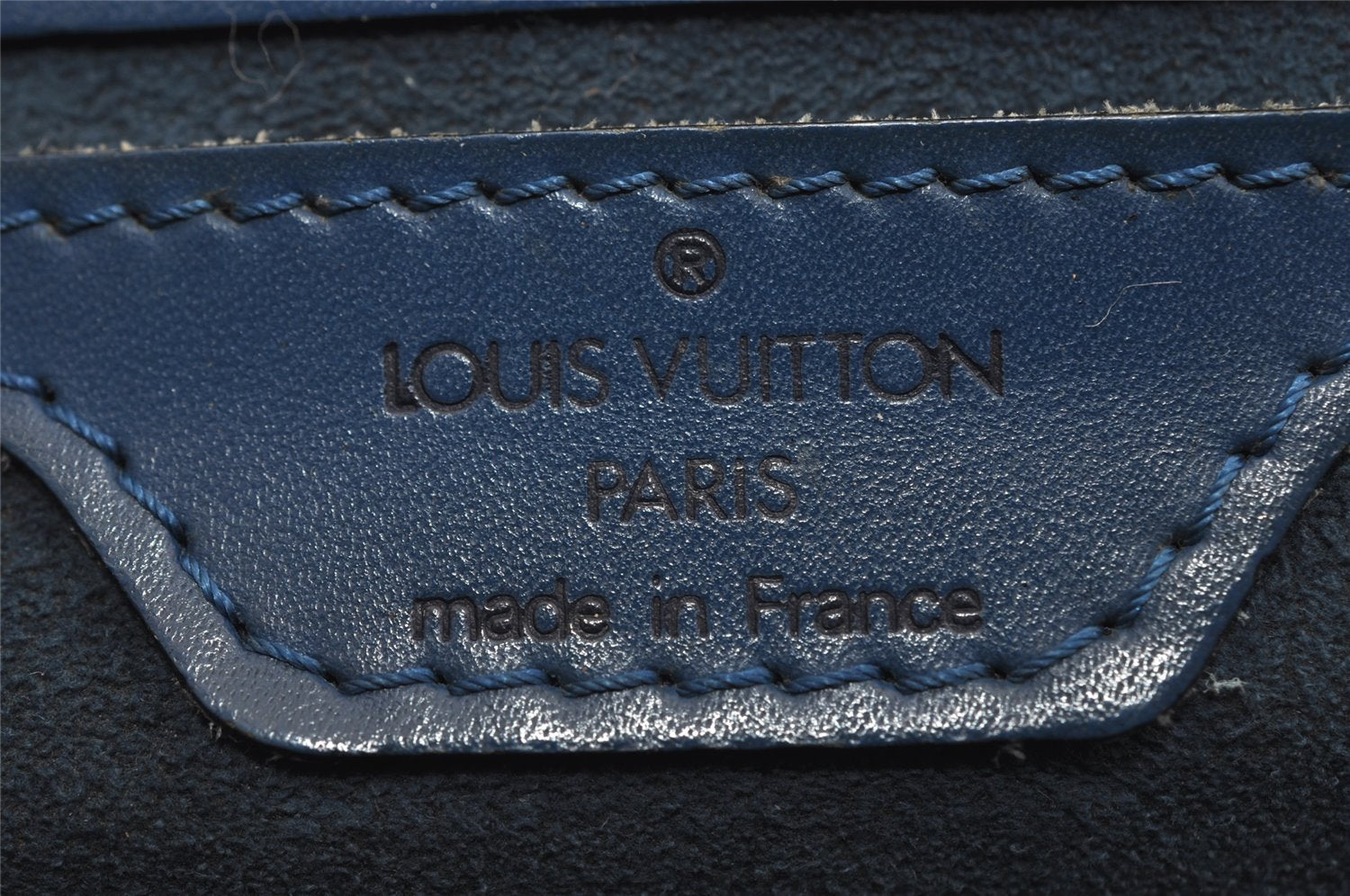 Authentic Louis Vuitton Epi Saint Jacques Poignier Long Shoulder Bag Blue 1331I