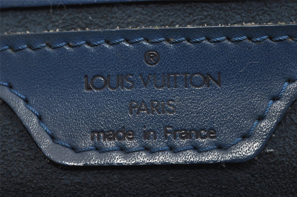Authentic Louis Vuitton Epi Saint Jacques Poignier Long Shoulder Bag Blue 1331I
