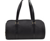 Authentic Louis Vuitton Epi Soufflot Black Hand Bag M52222 LV 1331J