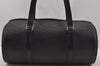 Authentic Louis Vuitton Epi Soufflot Black Hand Bag M52222 LV 1331J