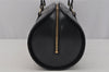 Authentic Louis Vuitton Epi Soufflot Black Hand Bag M52222 LV 1331J