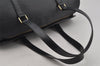 Authentic Louis Vuitton Epi Soufflot Black Hand Bag M52222 LV 1331J