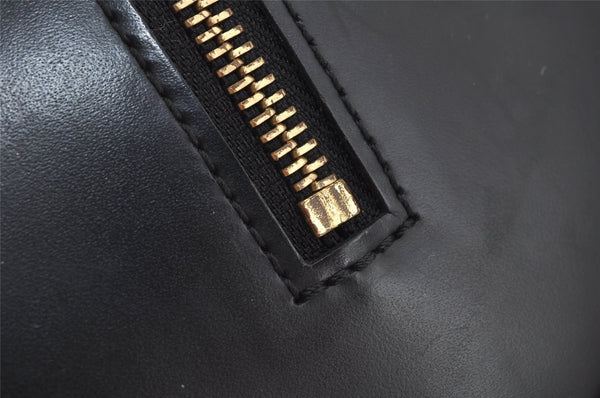 Authentic Louis Vuitton Epi Soufflot Black Hand Bag M52222 LV 1331J