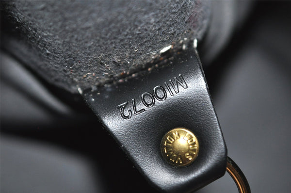 Authentic Louis Vuitton Epi Soufflot Black Hand Bag M52222 LV 1331J