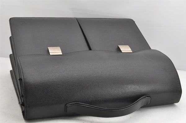 Authentic Louis Vuitton Taiga Serviette Kazan Briefcase Black M30802 LV 1331K