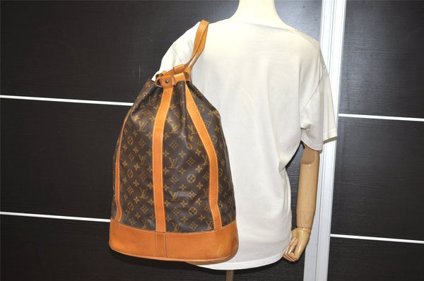Authentic Louis Vuitton Monogram Randonnee GM Shoulder Bag M42244 LV 1332I