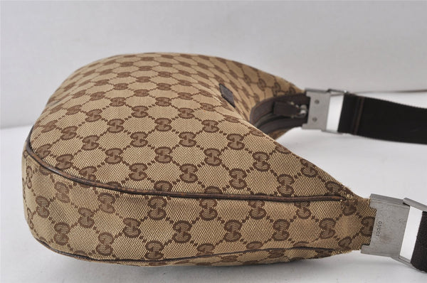 Authentic GUCCI Shoulder Cross Body Bag GG Canvas Leather 122790 Brown 1333K