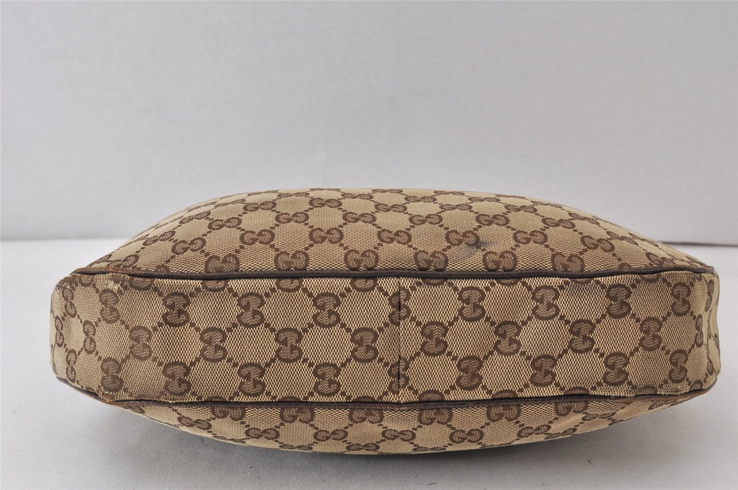 Authentic GUCCI Shoulder Cross Body Bag GG Canvas Leather 122790 Brown 1333K