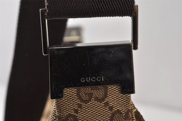 Authentic GUCCI Shoulder Cross Body Bag GG Canvas Leather 122790 Brown 1333K
