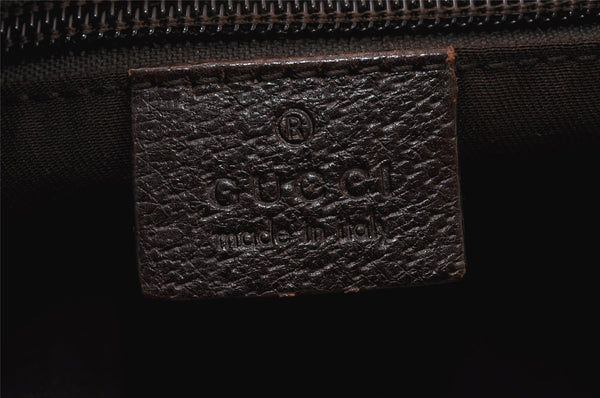Authentic GUCCI Shoulder Cross Body Bag GG Canvas Leather 122790 Brown 1333K