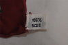 Authentic HERMES Carre 90 Scarf "Roues de Canon" Silk Bordeaux Red 1336I