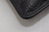 Authentic Salvatore Ferragamo Gancini Leather Shoulder Bag Black 1338K