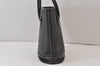 Authentic BURBERRY Vintage Leather Enamel Shoulder Hand Bag Purse Black 1339K