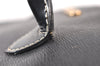 Authentic BURBERRY Vintage Leather Enamel Shoulder Hand Bag Purse Black 1339K