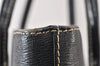 Authentic BURBERRY Vintage Leather Enamel Shoulder Hand Bag Purse Black 1339K