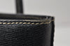 Authentic BURBERRY Vintage Leather Enamel Shoulder Hand Bag Purse Black 1339K