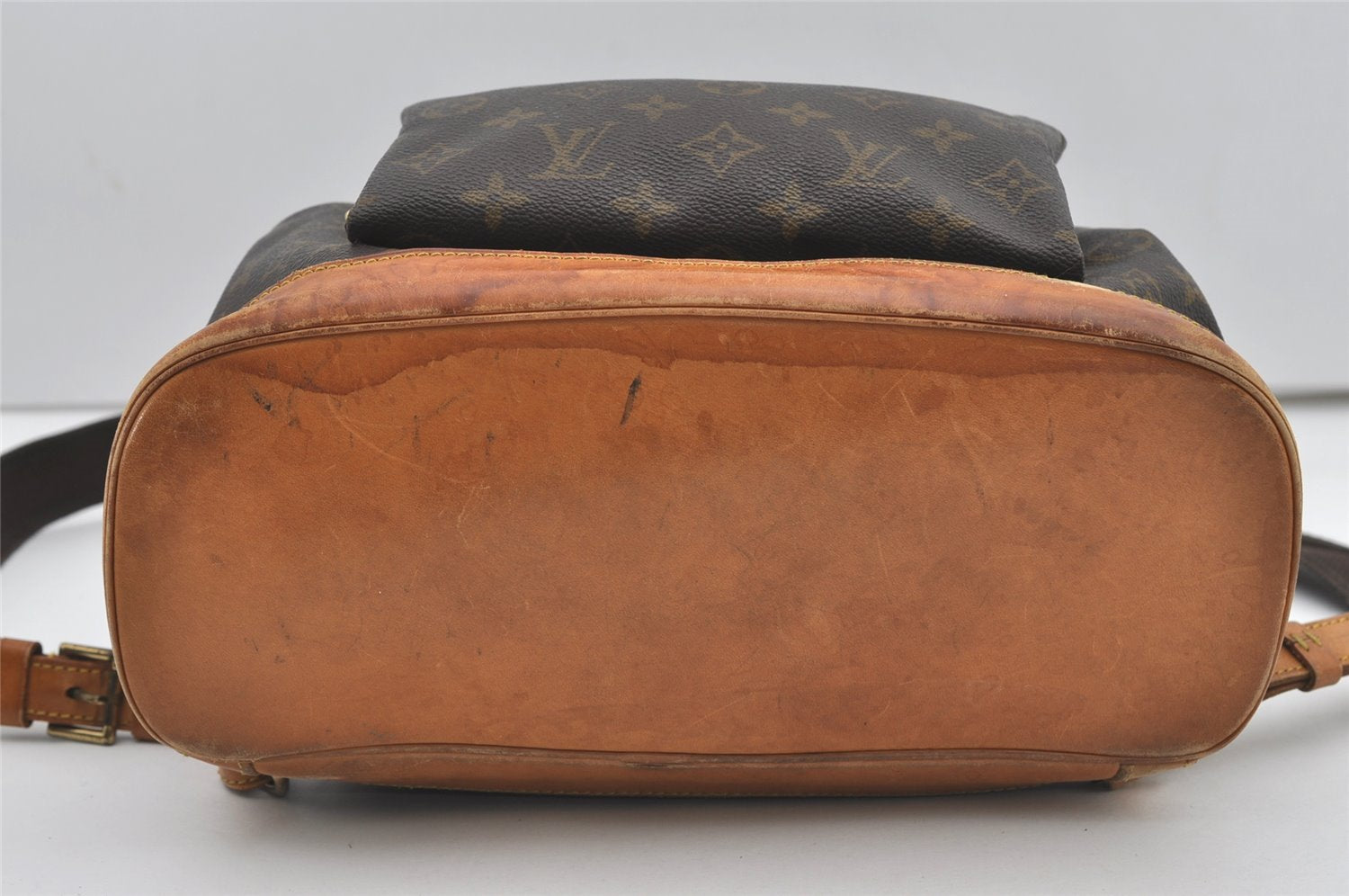 Authentic Louis Vuitton Monogram Montsouris GM Backpack M51135 LV 1340J