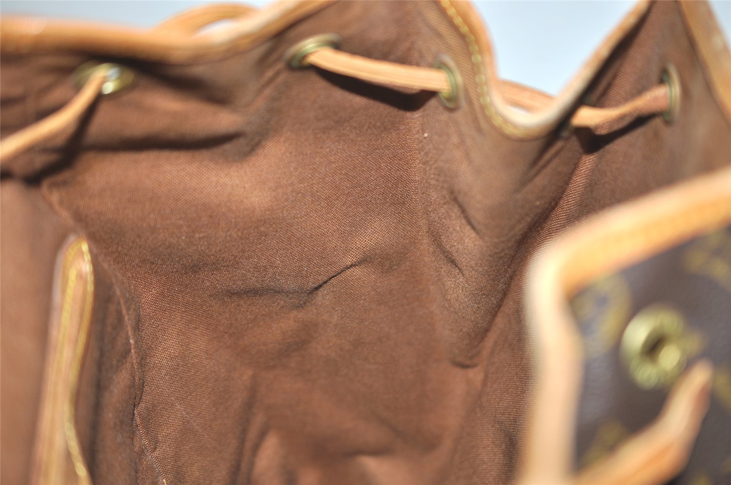 Authentic Louis Vuitton Monogram Montsouris GM Backpack M51135 LV 1340J