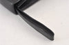 Authentic Salvatore Ferragamo Vintage Leather Clutch Hand Bag Purse Black 1341K