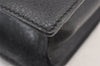 Authentic Salvatore Ferragamo Vintage Leather Clutch Hand Bag Purse Black 1341K