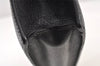 Authentic Salvatore Ferragamo Vintage Leather Clutch Hand Bag Purse Black 1341K