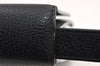 Authentic Salvatore Ferragamo Vintage Leather Clutch Hand Bag Purse Black 1341K