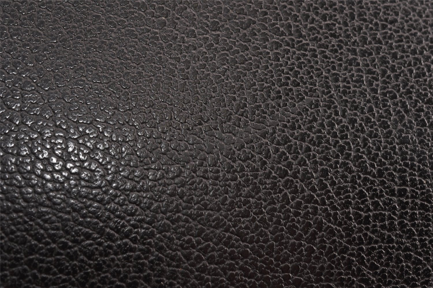 Authentic Salvatore Ferragamo Vintage Leather Clutch Hand Bag Purse Black 1341K
