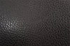 Authentic Salvatore Ferragamo Vintage Leather Clutch Hand Bag Purse Black 1341K