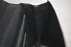 Authentic Salvatore Ferragamo Vintage Leather Clutch Hand Bag Purse Black 1341K