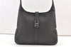 Authentic Salvatore Ferragamo Vintage Leather Shoulder Hand Bag Black 1342K