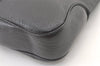 Authentic Salvatore Ferragamo Vintage Leather Shoulder Hand Bag Black 1342K